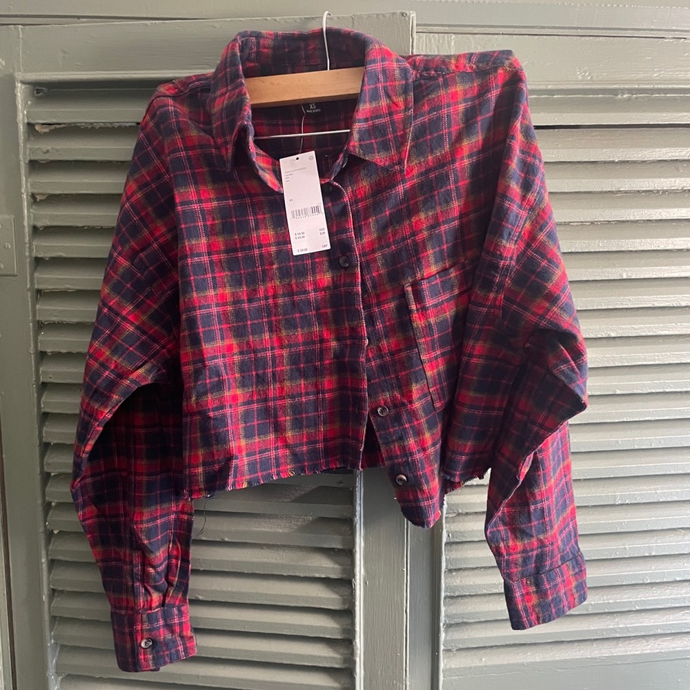 BDG NWT Cropped Flannel XS